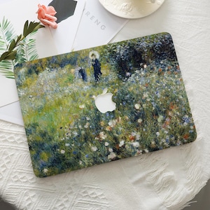 Blumengarten Ästhetische MacBook Hard Schutzhülle Laptop Cover für 2025 M4 Air 15/13/11 MacBook Pro 16/14/15/13 Zoll M1 2022 M2 M3 2024