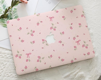 Berry Pink Girly Macbook Hard Protective Case Laptop Cover for 2026 Neo 13 Air 15/13/11 A3448 Mac Pro 16/15/14/13 inch A3434 M5 M4 M3 M2 M1