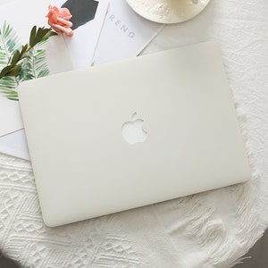 Crème Beige Grijs Effen Kleur Macbook Harde Beschermhoes Voor Air 15/13/11 Pro 16/15/14/13 2025 2024 M4 M3 M2 M1 Mac 12 Inch Laptop Cover