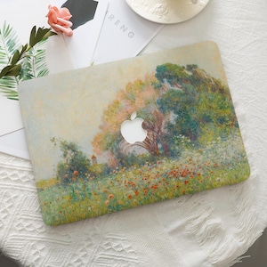 Flower Field Oil Painting Macbook Hard Protective Case Laptop Cover for Macbook Air 2025 15/13/11 Pro 16/15/14/13 Inch M1 M2 M3 M4 2022 2024