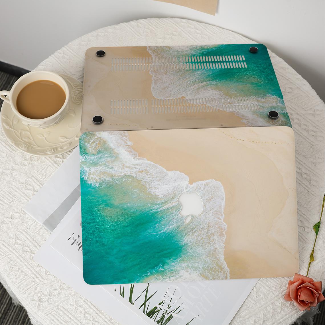 Beach Waves Nature MacBook Hard Protective Case Laptop Cover for 2026 ...
