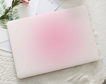 Blush Pink Gradient MacBook Hard Protective Case Laptop Cover for