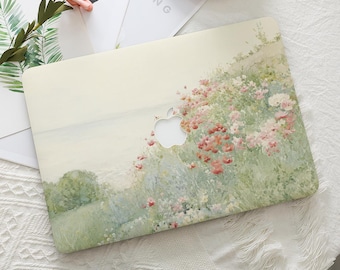 Soft Floral Meadow Art Macbook Protective Hard Case Laptop Cover for 2026 Neo Air 15/13 A3449 Mac Pro 16/14 Inch A3434 M5 M4 M3 M2 M1 Ret 12