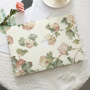Elegante Blumen Malerei MacBook Hartschale Schutzhülle Laptop Cover für 2025 Air 15/13/11 Zoll A3240 Macbook Pro 13/14/15/16 2024 M4 M3 M2 M1