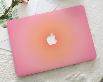 Aura Gradient Minimal Macbook Protective Hard Case Mac Laptop Cover for 2026 Neo 13 Air 15/13/11 Pro 16/15/14/13 inch M5 M4 M3 M2 M1 Ret 12