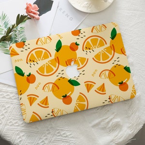 Cute Orange Fruit Simple Hard Protective Macbook Case Laptop Cover For Mac 16 15 13 Inch For Macbook Air 15/13 Pro 13/14 2022 2023 M2 A2941