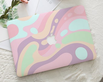 Colorful Abstract Simple Hard Protective Macbook Case Laptop Cover For Mac 16 15 13 Inch For Macbook Air 15/13 Pro 13/14 2022 2023 M2 A2941