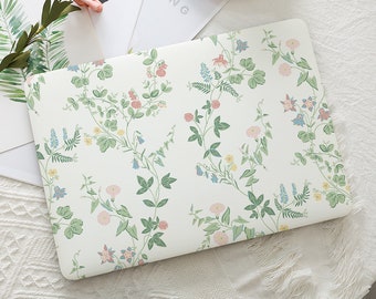 Flower Leaf Plant Macbook Hard Protective Case Laptop Cover for 2026 Neo 13 Air 15/13/11 A3449 Mac Pro 16/15/14/13 inch A3434 M5 M4 M3 M2 M1