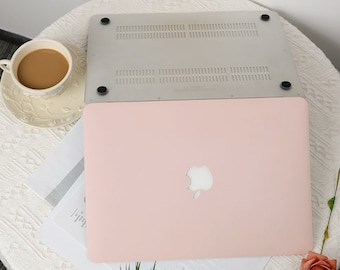 Blush Pink Solid Color MacBook Hard Protective Case Laptop Cover