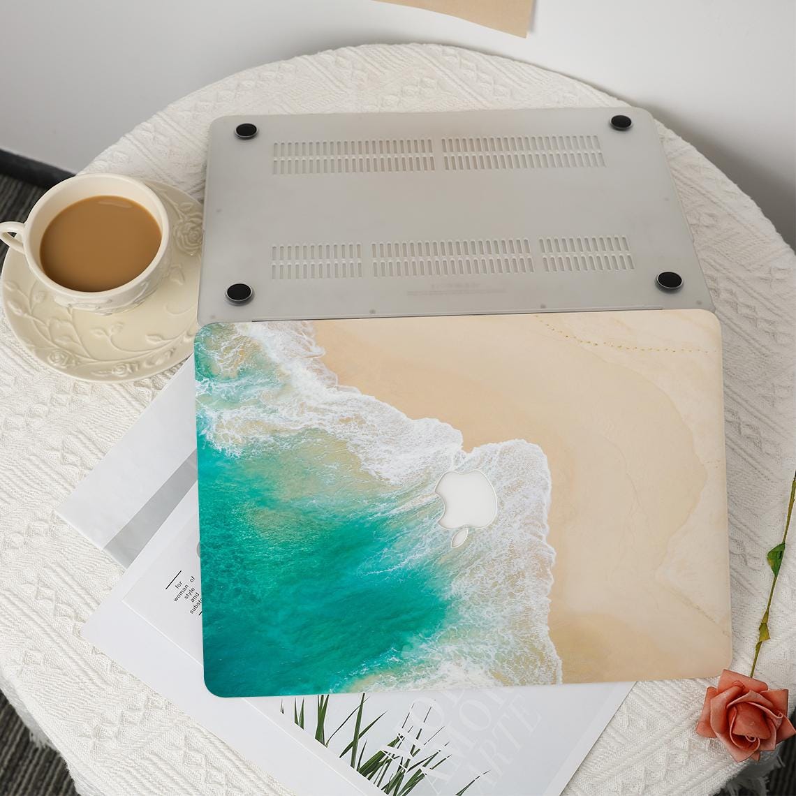 Beach Waves Nature MacBook Hard Protective Case Laptop Cover for 2026 ...