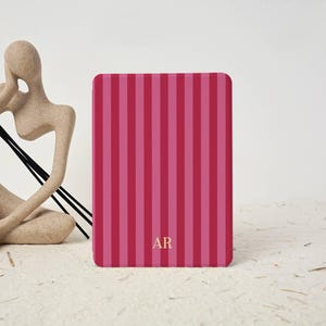 Personalisierte Initialen Monogramm Kindle/Kobo Hülle für Paperwhite 11/12th Gen/Colorsoft, Auto Wake Abnehmbare Hülle mit Riemen
