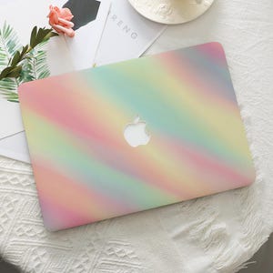Dreamy Frosted Gradient MacBook Case Protective Laptop Cover for 2025 M4 Air 15/13/11 MacBook Pro 16/15/14/13 Inch 2022 2023 2024 M1 M2 M3