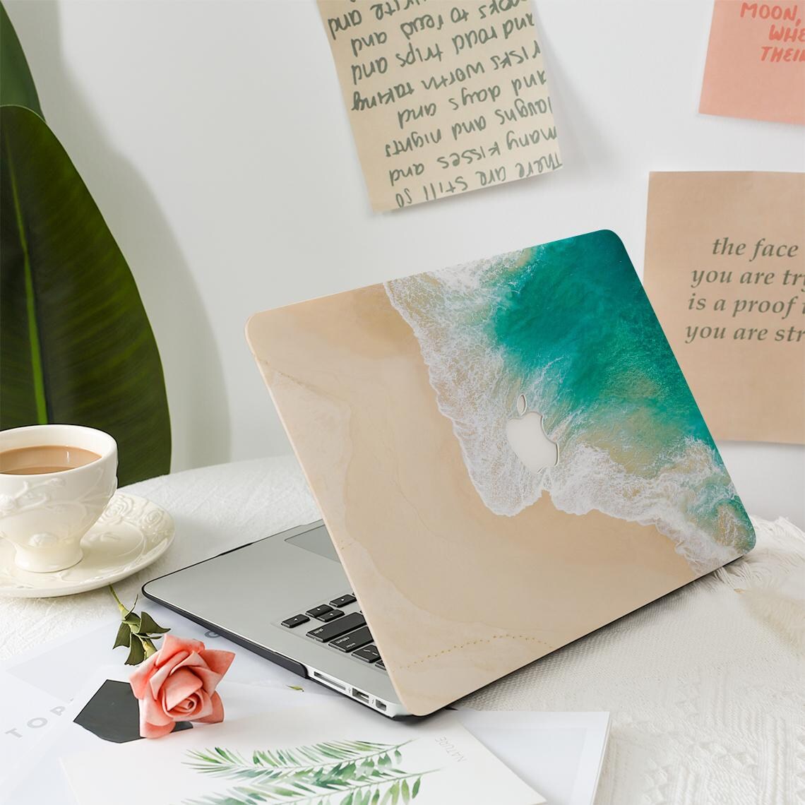 Beach Waves Nature MacBook Hard Protective Case Laptop Cover for 2026 ...