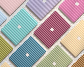 Colorful Striped Line Art Chic Macbook Hard Case Laptop Cover for 2026 Neo Air 15/13/11 A3449 Mac Pro 16/15/14/13 inch A3434 M5 M4 M3 M2 M1