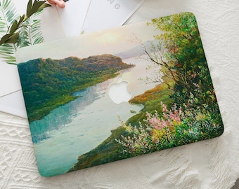 Beautiful Scenery Painting Macbook Hard Protective Case Laptop Cover for 2026 Neo 13 Air 15/13 Mac Pro 16/15/14/13 inch A3434 M5 M4 M3 M2 M1