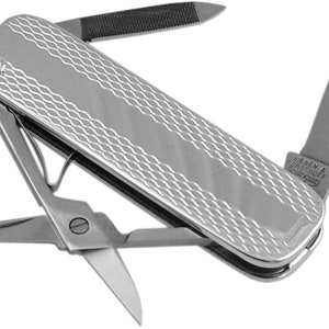 Engine Turned Penknife Pocketknife 925 Sterling Silver English Hallmarks By JewelAriDesigns