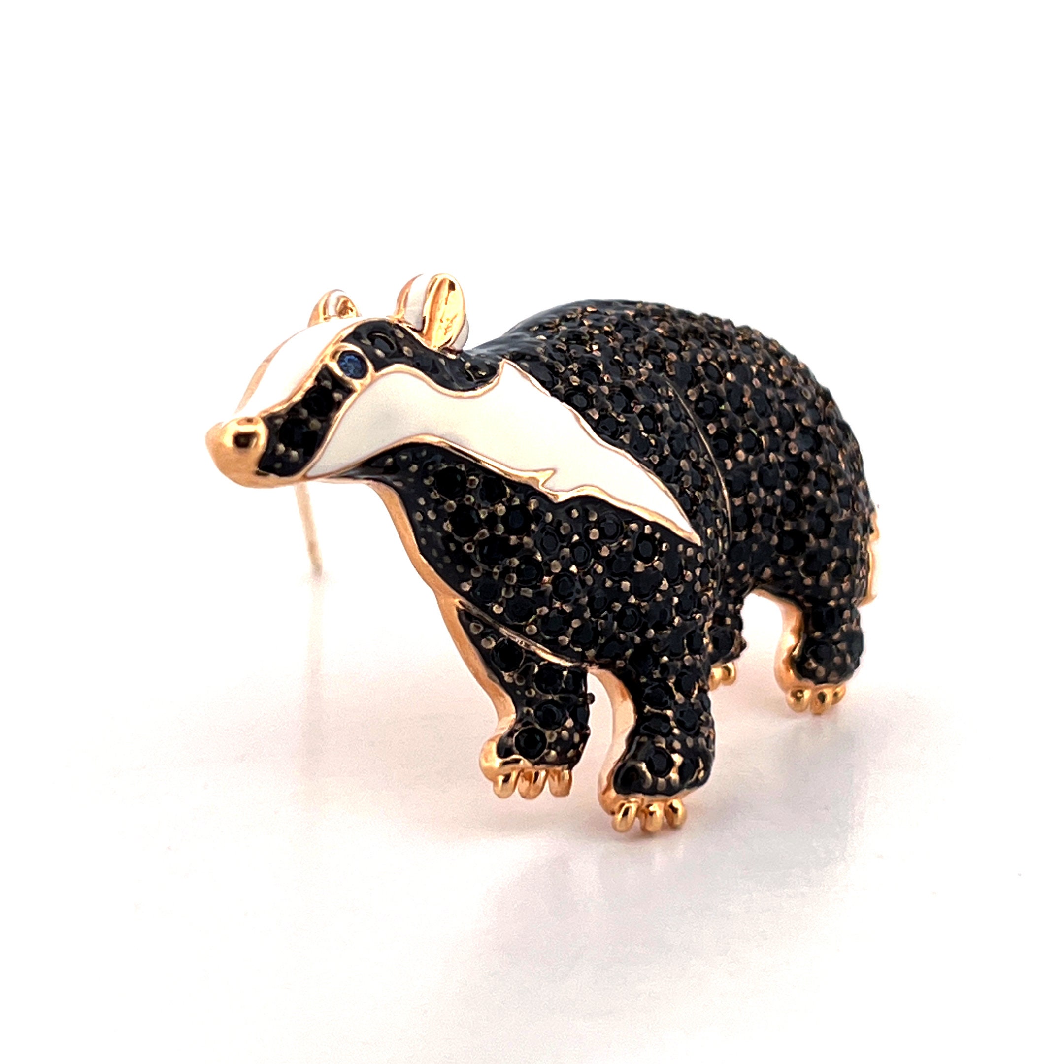 Badger brooch clearance