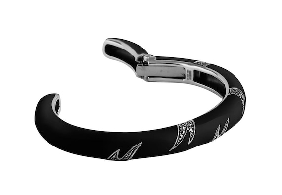 Black Enamel & Marcasite Bangle Black Enamel & Marcasite Bangle