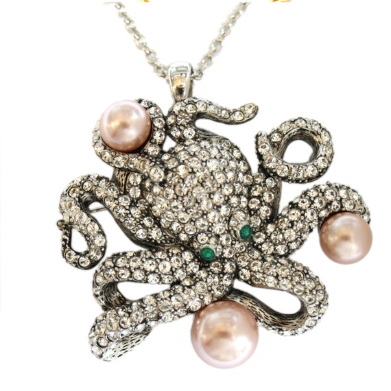 Swarovski octopus necklace store