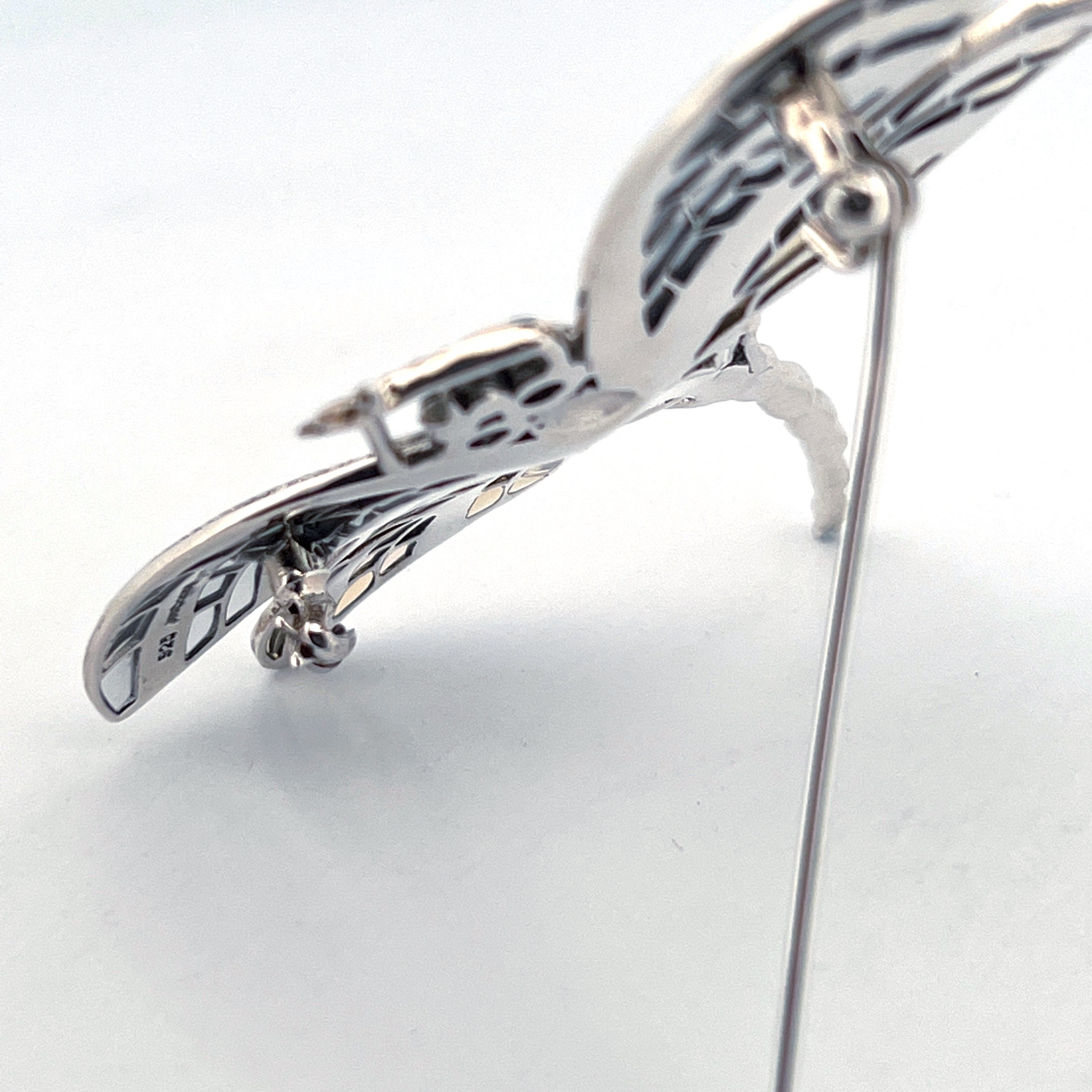 トンボアールヌーボースターリングシルバーブローチ - Etsy 日本