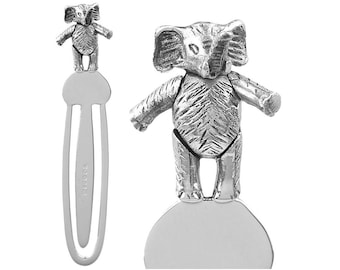 Elefant Lesezeichen Viktorianischer Stil 925 Sterling Silber Englisch Hallmarks Mit beweglichen gegliederten Elefant durch JewelAriDesigns