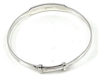 Brazalete Plata Bebé Pulsera Expansible De Plata Esterlina Para Bebé - Diseño Guardería, En Caja De Regalo Pulsera Expansible Plata Esterlina 925 Bebé Bautizo Regalo