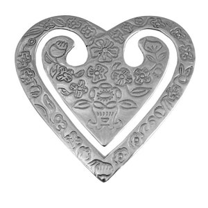 Heart Bookmark 925 Hallmarked Sterling Silver By JewelAriDesigns