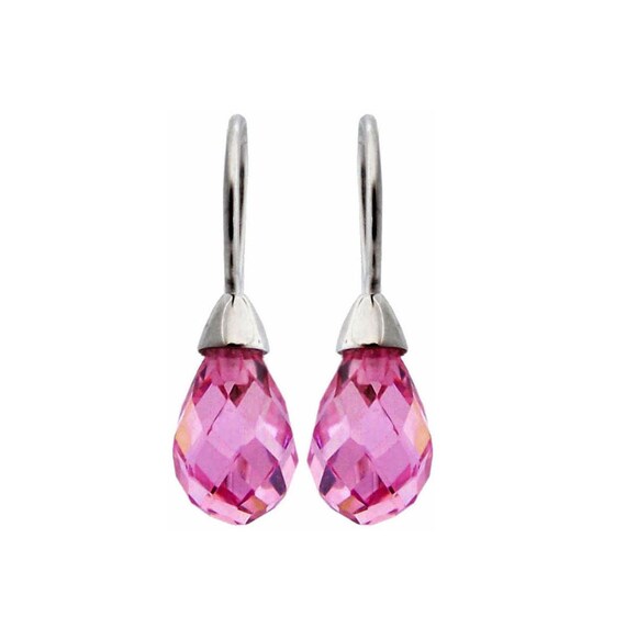Orecchini Pendenti A Goccia URONE In Argento 925 E Cristallo – Regalo Donna In Elegante Confezione