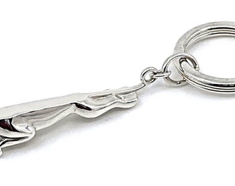 Jaguar Keyring 925 Sterling Silver English Hallmarks - Etsy
