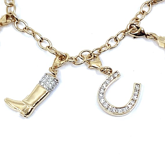 Equestrian charm bracelet sale