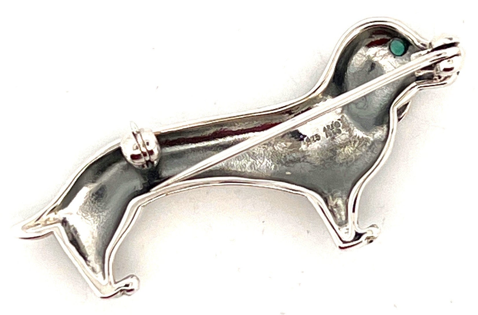 Spilla Bassotto Con Fiori Smaltati: Gioiello Elegante Per Amanti Degli Animali - Regalo Unico - Foto 11