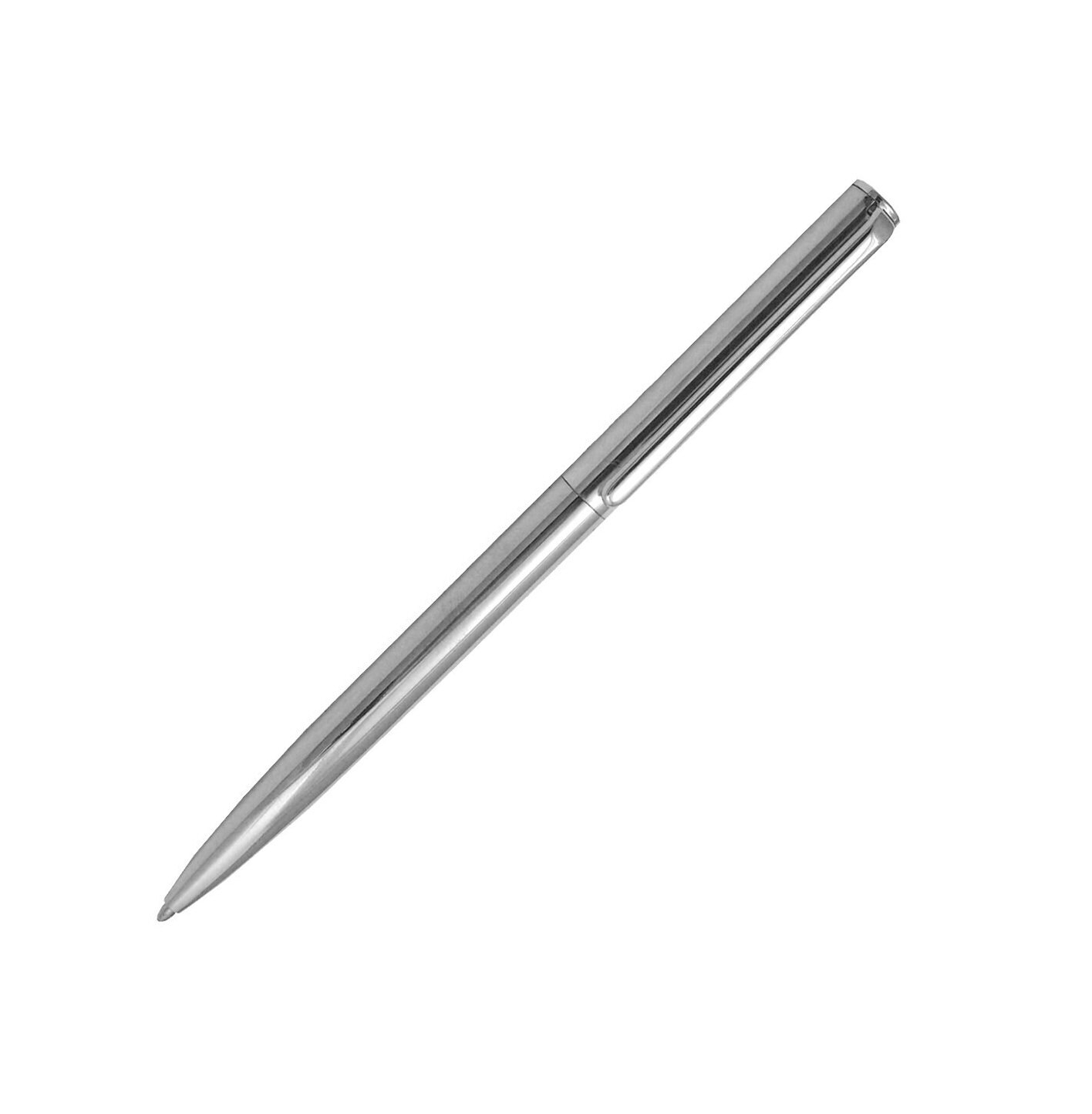 Plain Slimline Ballpoint Pen 925 Sterling Silver English Hallmarks By JewelAriDesigns