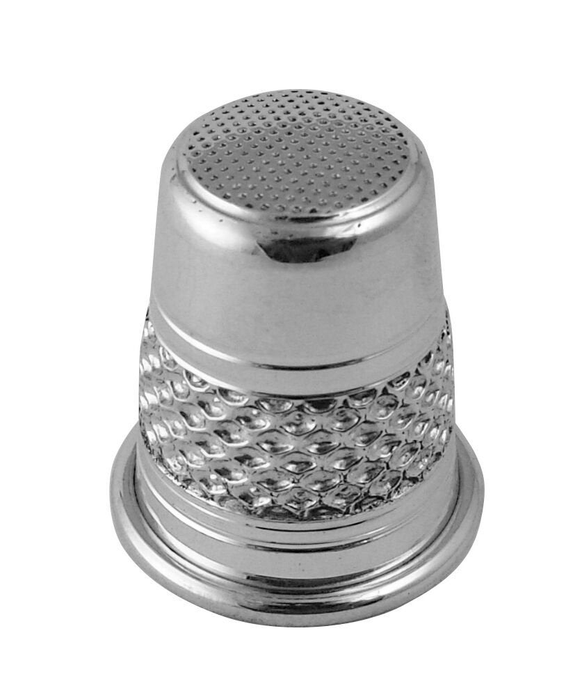 Mess Pattern Thimble Sterling Silver 925 English Hallmarks By JewelAriDesigns