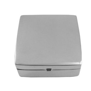 Large Plain Square Pill Box 925 Sterling Silver English Hallmarks By JewelAriDesigns