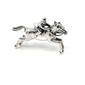 Spilla A Forma Di Testa Di Cavallo In Peltro - Fermacravatta/Brooch - Fatto In UK - Foto 2