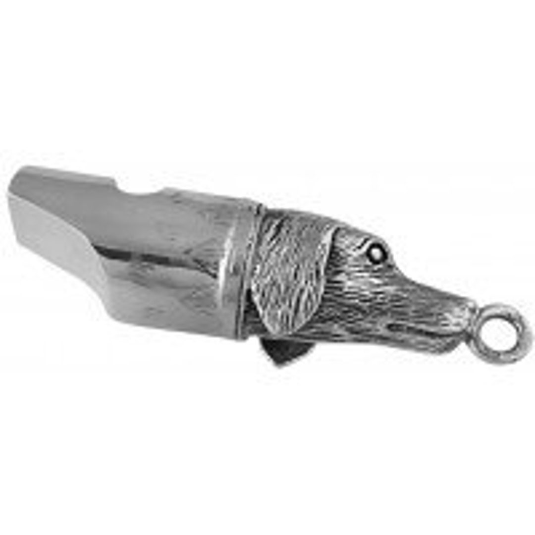 Gun Dog Whistle Pendant Victorian Style 925 Sterling Silver English
