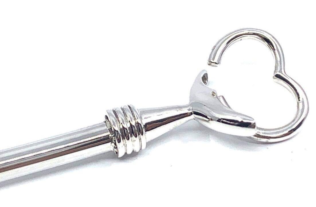 私の心への鍵.ソリッドスターリングシルバーの鍵型キーホルダー