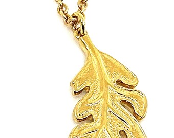 Gold Plated Oak Leaf Pendant – 13x18mm Vertical Bezel – Pack Of 3 (No Stone)