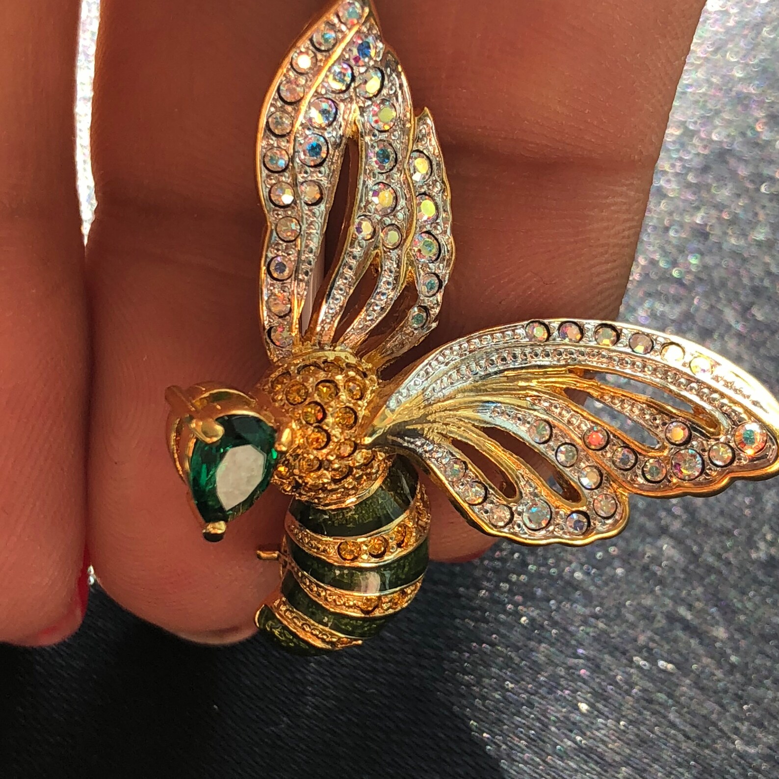 Art Deco Bee Brooch Etsy