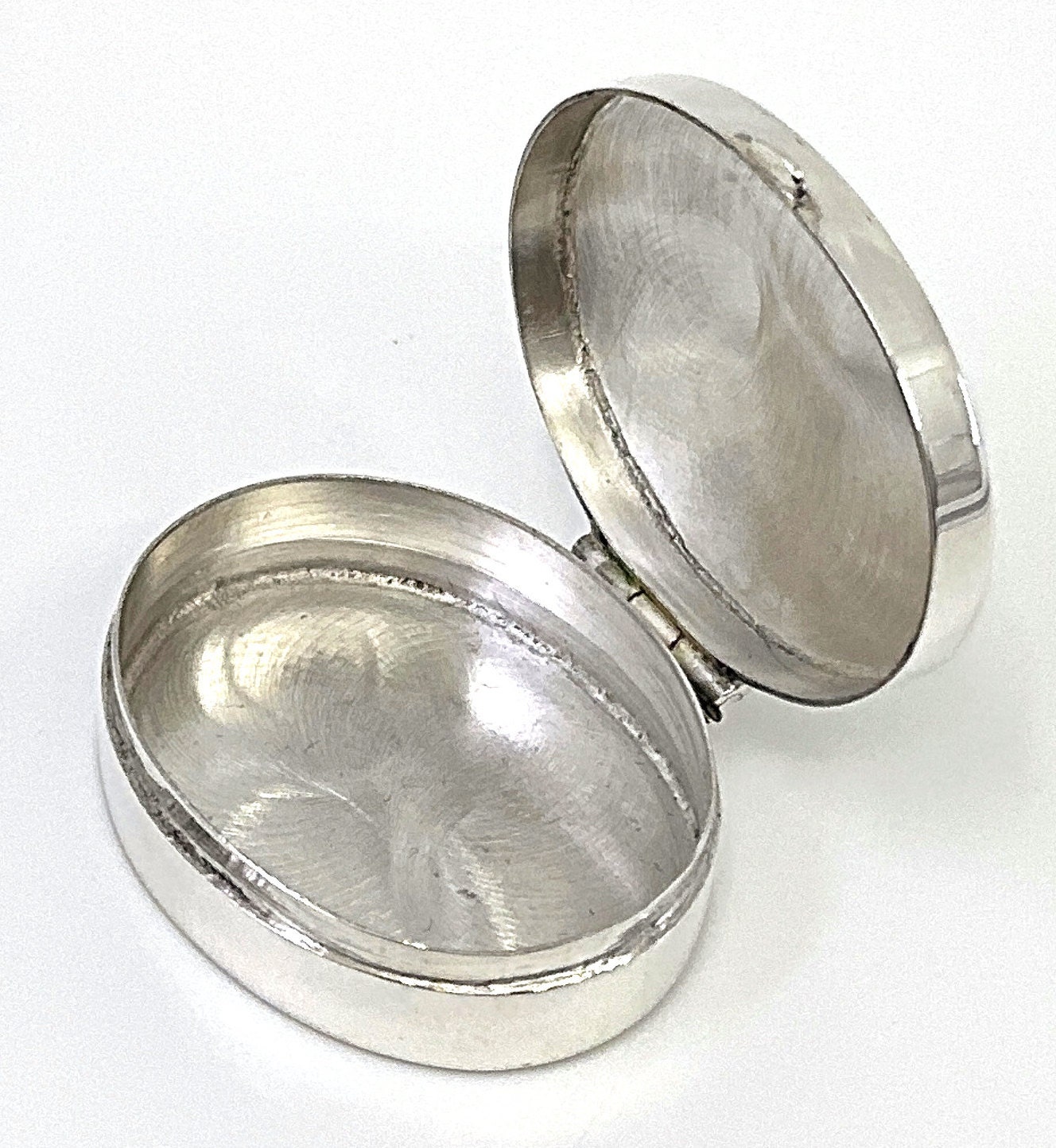アンティーク雑貨 Vintage London Hallmark 1986 Pill Box victorian-14k-gold-compact-