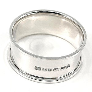 Plain Round Serviette Ring 925 Sterling Silver English Hallmarks By JewelAriDesigns image 5