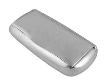 Plain Pill Box Snuff Box 925 Sterling Silver English Hallmarks By JewelAriDesigns