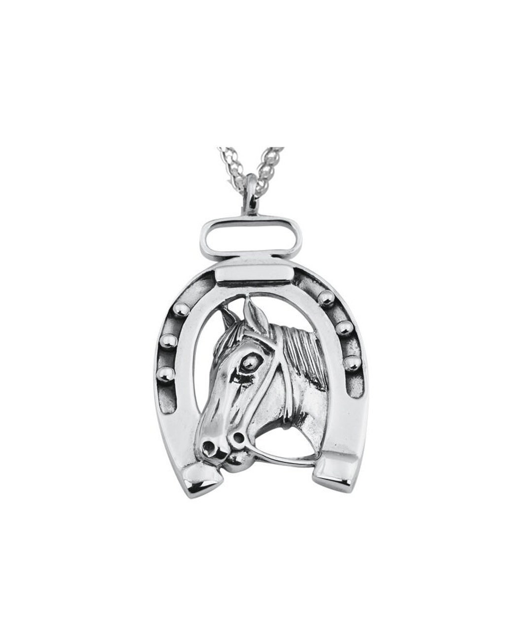 Collar De Plata De Ley 925 Con Colgante De Herradura - Joyería Ecuestre, Regalo Para Mujeres Y Madres