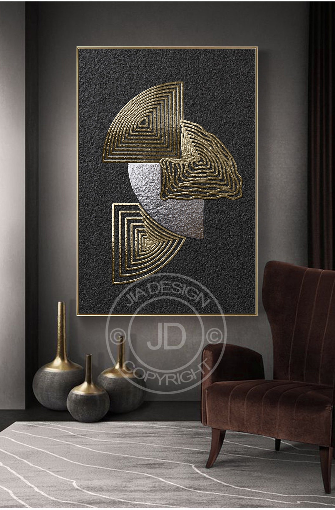 Luxury Gold Silver Series Wall Art Printable Digital Print Etsy