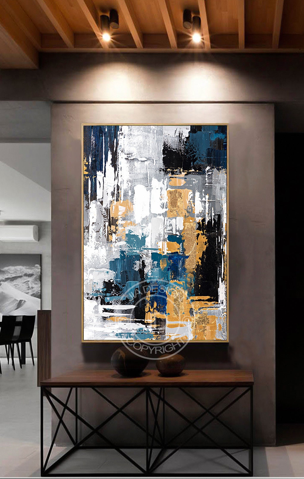 Abstract Large Wall Art Printable Gorgeous Design Bold | Etsy