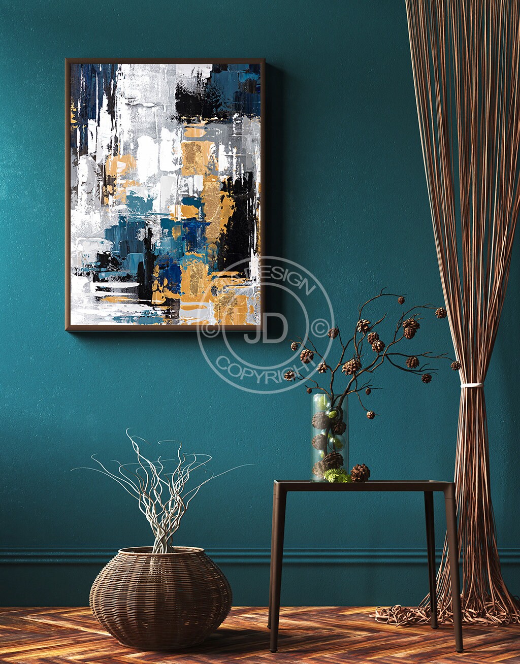 Abstract Large Wall Art Printable Gorgeous Design Bold | Etsy