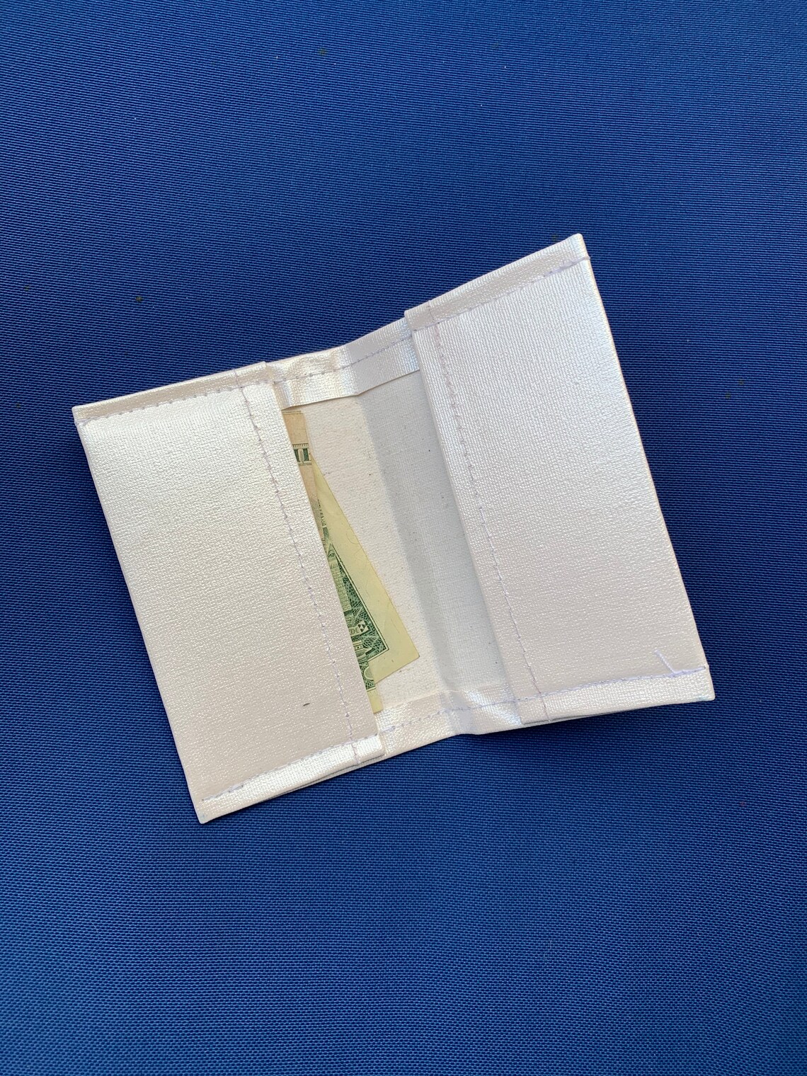 Pearl Canvas Wallet Etsy