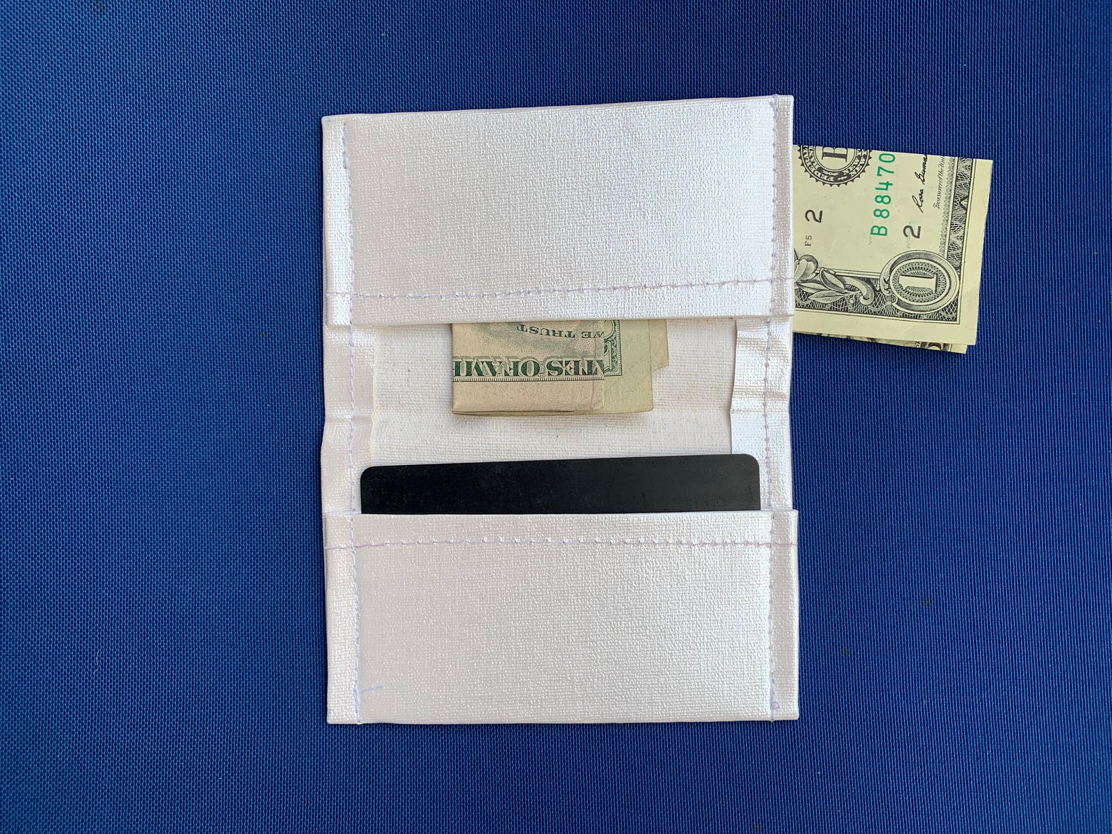 Pearl Canvas Wallet Etsy