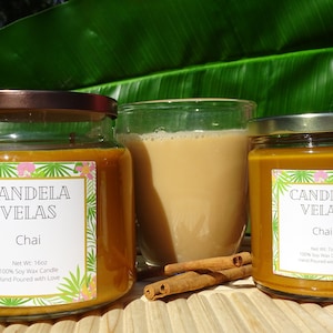 Cinnamon Chai Scented Soy Candle - Hand Poured