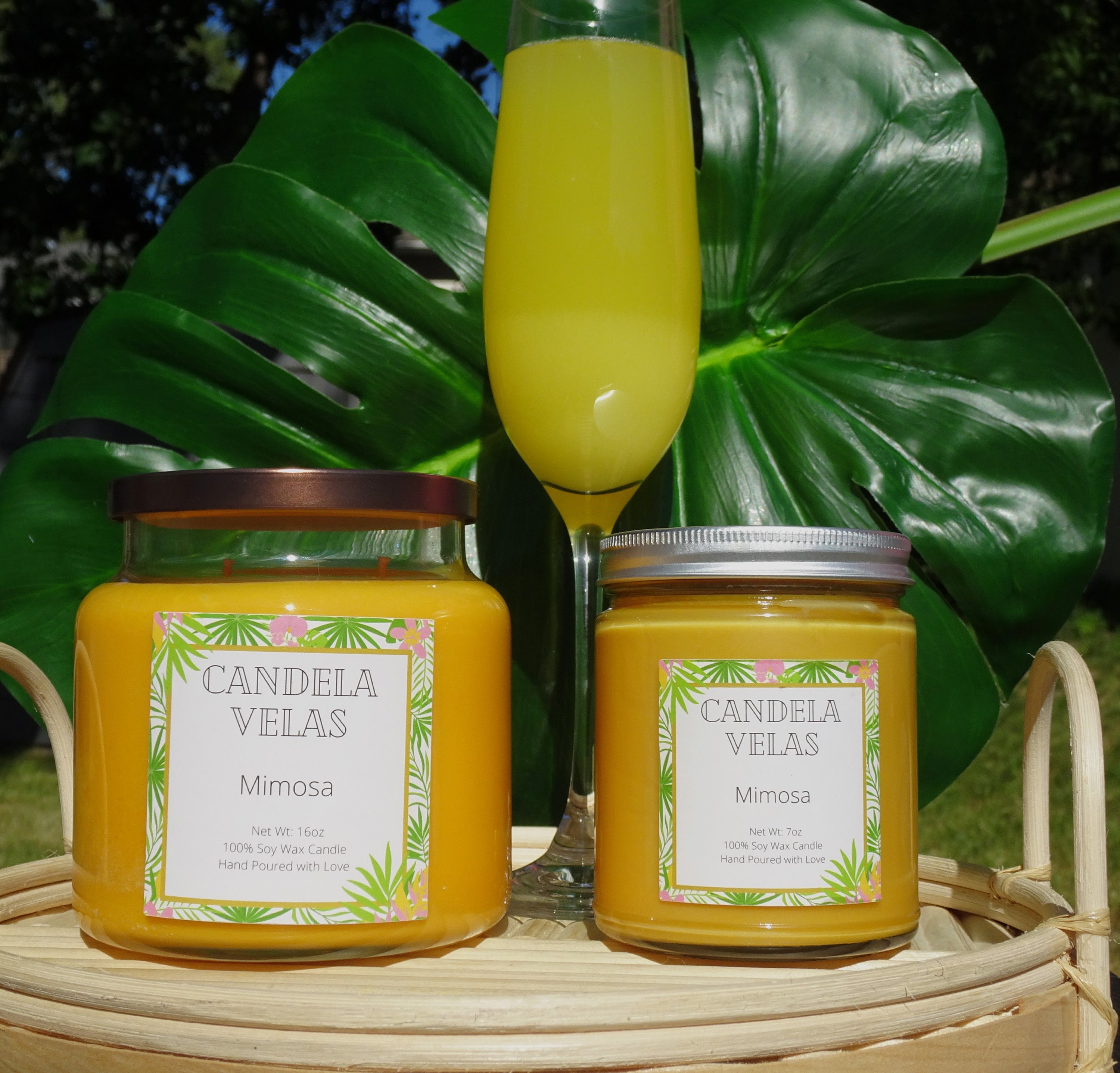 Mimosa Scented Candle Soy Candle Hand Made Candle Brunch | Etsy